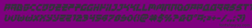 Tokyodrifterlaserital Font – Black Fonts on Purple Background