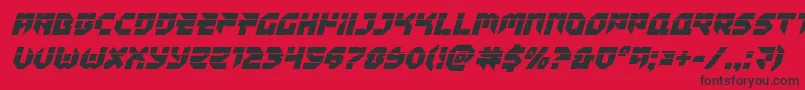 Tokyodrifterlaserital Font – Black Fonts on Red Background