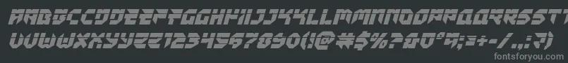 Tokyodrifterlaserital Font – Gray Fonts on Black Background