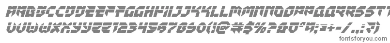 Tokyodrifterlaserital Font – Gray Fonts on White Background