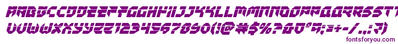 Tokyodrifterlaserital Font – Purple Fonts on White Background