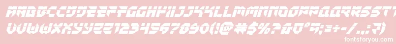 Tokyodrifterlaserital Font – White Fonts on Pink Background