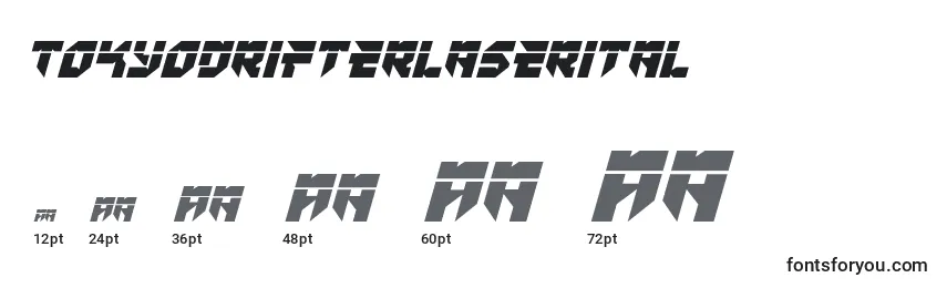 Tokyodrifterlaserital Font Sizes