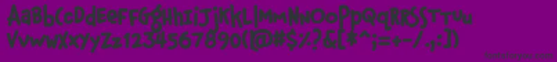 PfphatfaceAlternate Font – Black Fonts on Purple Background