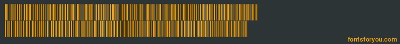 フォントV300008 – 黒い背景にオレンジの文字