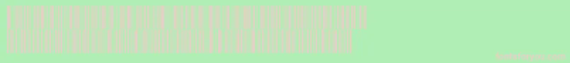 V300008-fontti – vaaleanpunaiset fontit vihreällä taustalla
