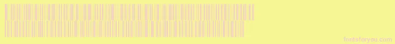 V300008-fontti – vaaleanpunaiset fontit keltaisella taustalla