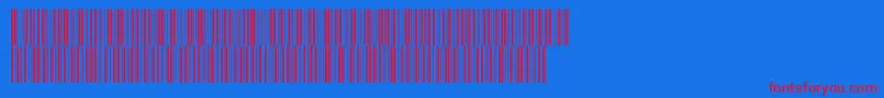 V300008 Font – Red Fonts on Blue Background