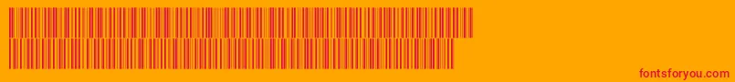 Fonte V300008 – fontes vermelhas em um fundo laranja