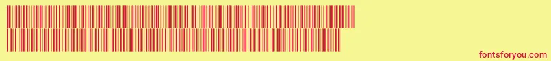 Fonte V300008 – fontes vermelhas em um fundo amarelo