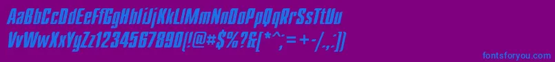 Шрифт Dagger – синие шрифты на фиолетовом фоне