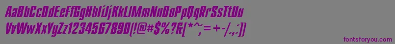 Dagger Font – Purple Fonts on Gray Background