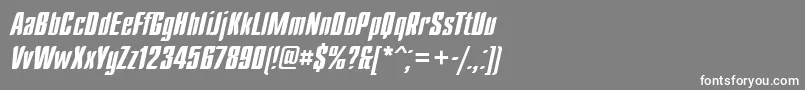 Dagger Font – White Fonts on Gray Background