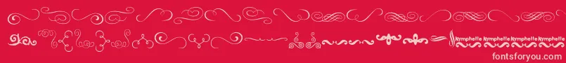 More about Nymphette Font Nymphette Font – Pink Fonts on Red Background