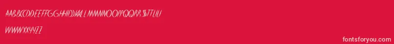 HeartShaped Font – Pink Fonts on Red Background