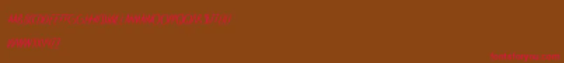 HeartShaped Font – Red Fonts on Brown Background