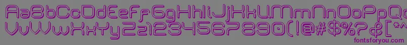 RivaldizakieOutlineShadow Font – Purple Fonts on Gray Background