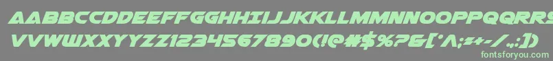 Airstrikebold-Schriftart – Grüne Schriften auf grauem Hintergrund