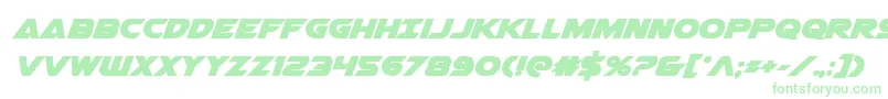 Airstrikebold Font – Green Fonts on White Background