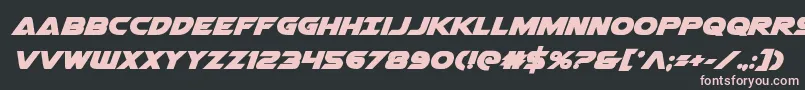 Airstrikebold Font – Pink Fonts on Black Background