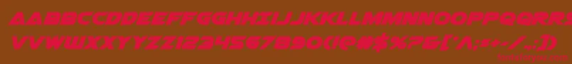 Airstrikebold Font – Red Fonts on Brown Background