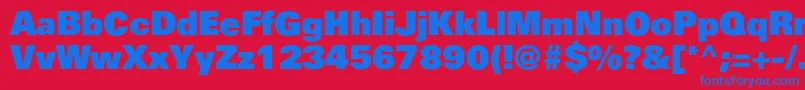 Partnerblack Font – Blue Fonts on Red Background