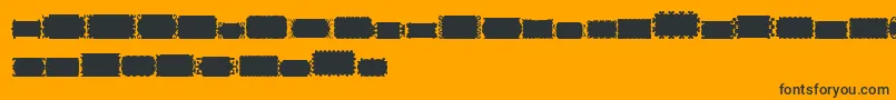 SlSolid01 Font – Black Fonts on Orange Background