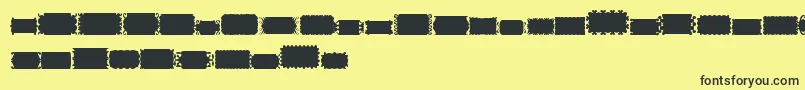 SlSolid01 Font – Black Fonts on Yellow Background