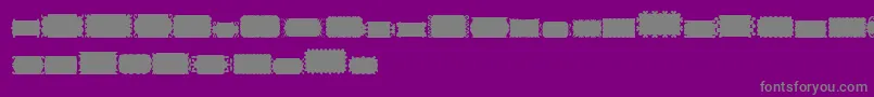 SlSolid01-fontti – harmaat kirjasimet violetilla taustalla