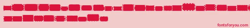 SlSolid01 Font – Red Fonts on Pink Background