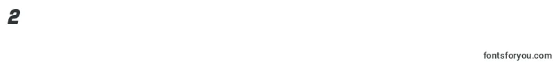 フォントSfSpeedwaystarBoldOblique – フォント数字2