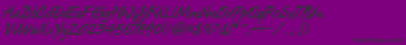 TizaNegra Font – Black Fonts on Purple Background