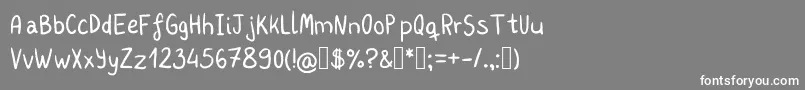 Kharu Font – White Fonts on Gray Background