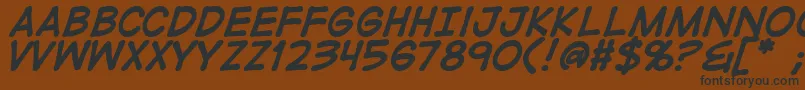 DigitalstripBold Font – Black Fonts on Brown Background