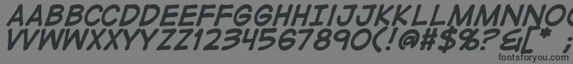 DigitalstripBold Font – Black Fonts on Gray Background