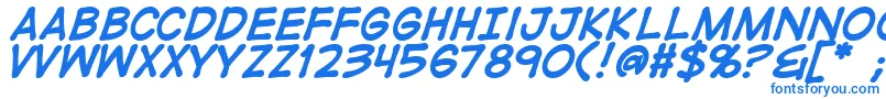 DigitalstripBold Font – Blue Fonts on White Background