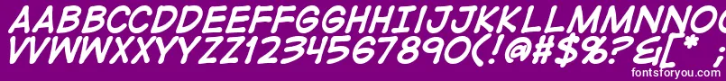 DigitalstripBold Font – White Fonts on Purple Background