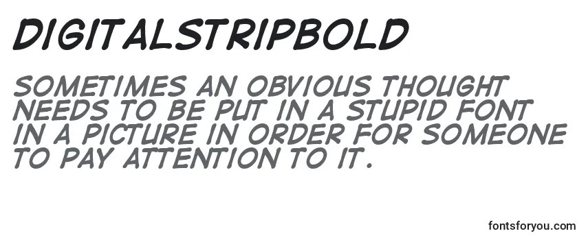 Schriftart DigitalstripBold