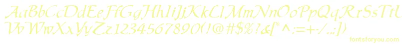 ChaucerRegular Font – Yellow Fonts