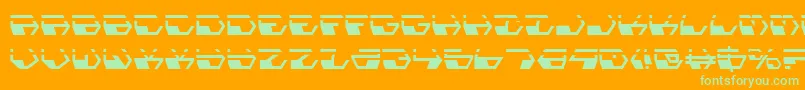 Шрифт Deranianla – зелёные шрифты на оранжевом фоне