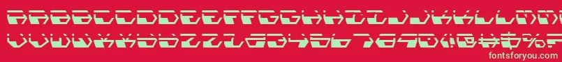 Deranianla Font – Green Fonts on Red Background