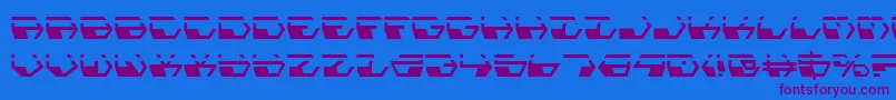 Deranianla Font – Purple Fonts on Blue Background