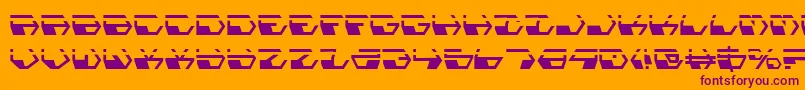 Deranianla Font – Purple Fonts on Orange Background