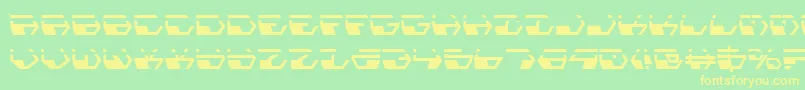 Deranianla Font – Yellow Fonts on Green Background