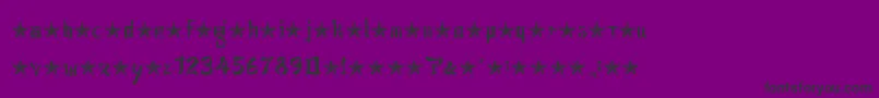 JsaLovechinese Font – Black Fonts on Purple Background