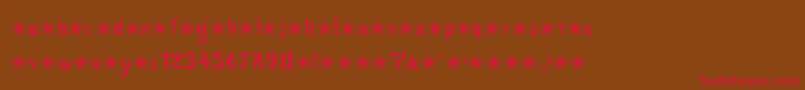 JsaLovechinese Font – Red Fonts on Brown Background