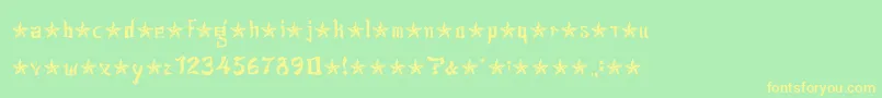 More about JsaLovechinese Font JsaLovechinese Font – Yellow Fonts on Green Background