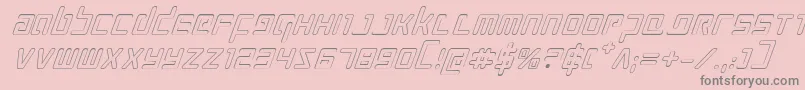 Prokofievoi Font – Gray Fonts on Pink Background