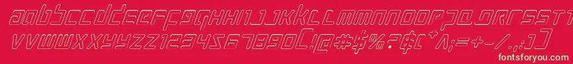 Prokofievoi Font – Green Fonts on Red Background