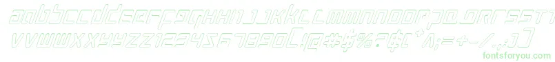 Prokofievoi Font – Green Fonts on White Background